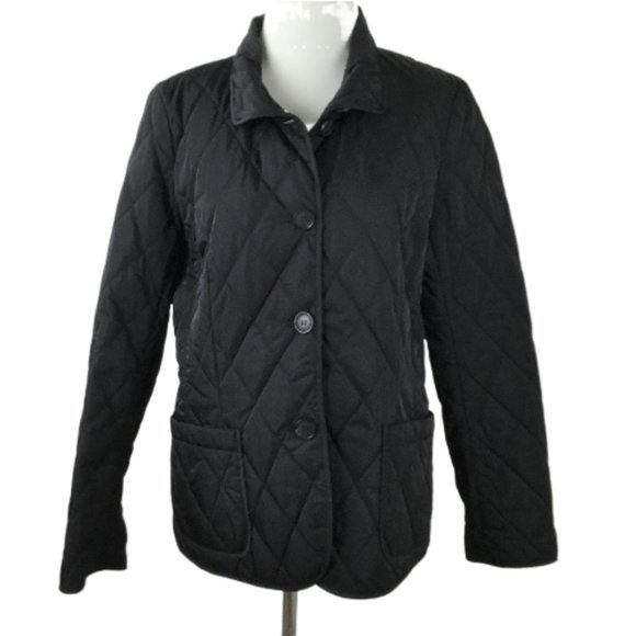Lafayette 148 New York Black Quilted Jacket 8 - Picture 9 of 9